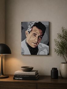 Robert De Niro portrait painting canvas art movie icon