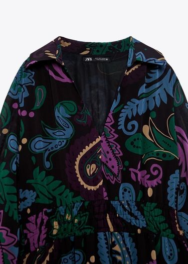 Zara printed dress