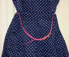 Izabel Spotted Navy Skater Dress S16