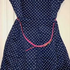 Izabel Spotted Navy Skater Dress S16