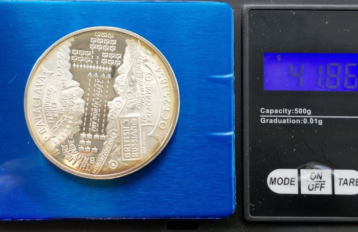 RARE - United Kingdom Medal 1968 - The Charge of The Light Brigade BCS 10, (42 Grams .999 Silver)