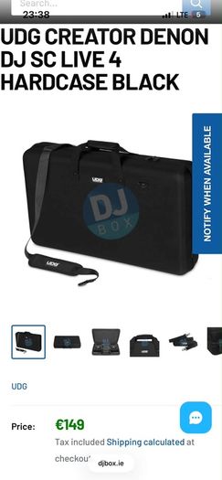 Black Denon hardcase
