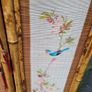 Antique handpainted bamboo screen Image 4