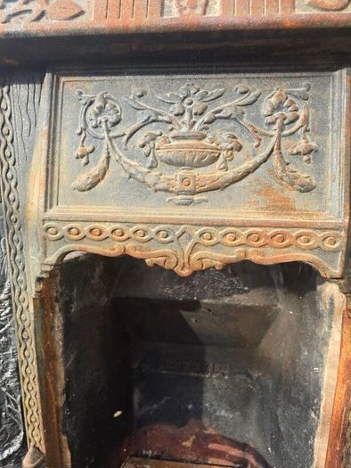 Antique Cast Iron Fireplace Surround