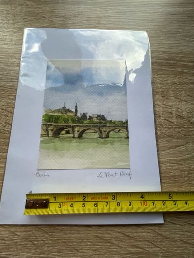 Watercolour Print of the Pont Neuf Bridge