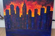 Beautiful city landscape painting