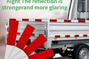10pcs 11.81-inch Red and White Reflective Stickers,
