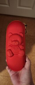 Moschino Toy Red Zipper Hard Case
