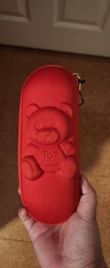Moschino Toy Red Zipper Hard Case