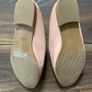 Pink slip-on loafers with gold horsebit hardware: Size 4 Image 2