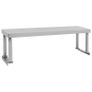Kitchen Work Table with Overshelf Stainless Steel Image 7