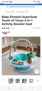 Baby Einstein SuperSeat Touch of Tunes 3-in-1 Activity Booster Seat