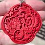 Cinibar Chinese pendant Image 4