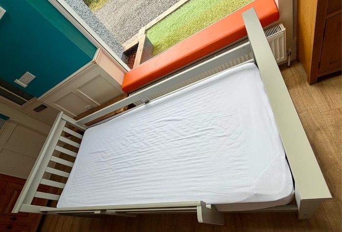 Single Bed with Mattress & Protector