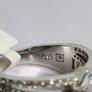 Sterling silver Sz (O) White Cubic Zirconia Ring in Rhodium Overlay Sterling Silver Image 9