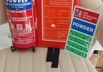 2kg powder extinguisher and fire blanket
