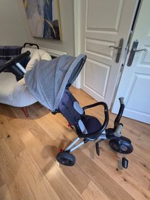 QPlay Rito Star Folding Trike Grey