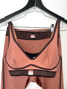 Alo Airlift Line Up Set: Bra and Leggings (Dusty Rose, Size M, Like New)