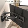 TV Wall Mount for 23-70 Inch LED LCD Flat & Curved TVs, Swivels Tilts Extends Double Arm Full Motion TV Wall Bracket Holds up to 45kg, Includes HDMI Cable, Spirit Level, Max VESA 400x400mm Image 5