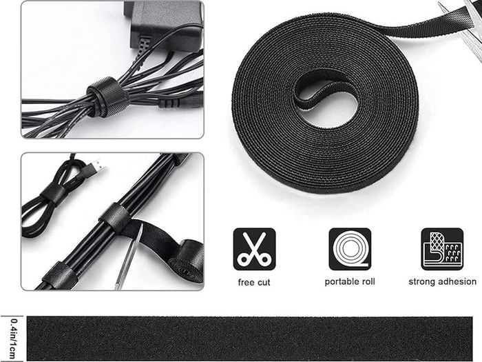 NEW SALE | Cable Management Kit, 146Pcs Tidy for Home Office under Desk- 100 Wire Organizer Ties, 5 Upgrade Silicone Holder, 2 Sleeve, 28 Adhesive Clips, 1 Roll Organiser Straps etc