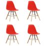 5 Piece Dining Set Plastic Red Image 6