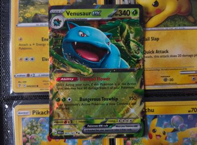 Venusaur EX ! Double Rare ! from Pokemon 151 Set ! 2023 ! Pokemon Card !