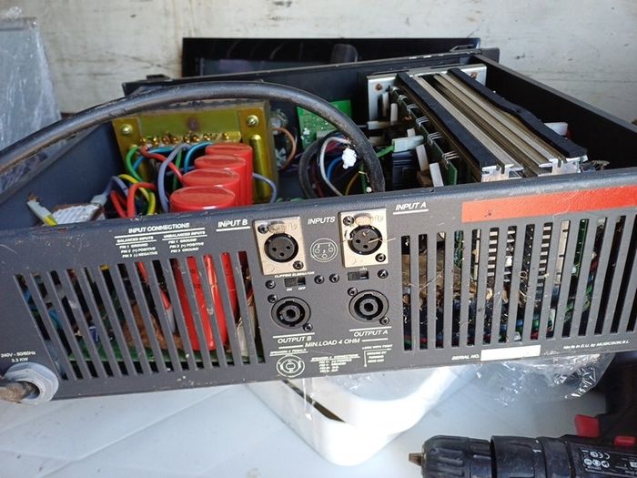 Falcon -12 professional power amp for repair or parts.