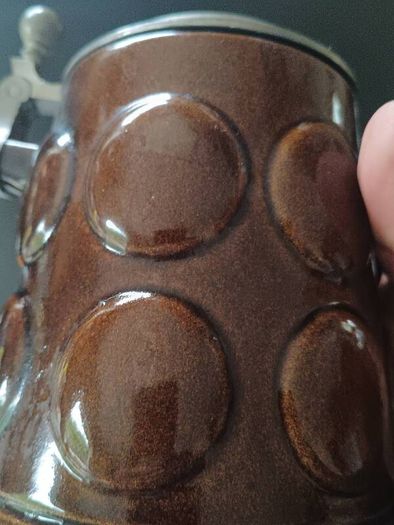 6 Pce Vintage Ceramic and Pewter Set