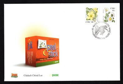2004 Ireland Sixth Definitive Series Flowers of Ireland 48c Self-Adhesive Coils (Daisy & Primrose) An Post First Day Cover (FDC)