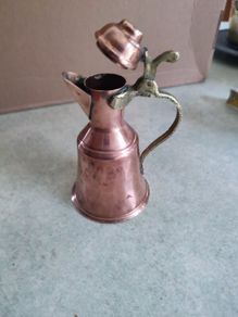 SMALL Copper & Brass Jug