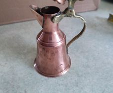 SMALL Copper & Brass Jug