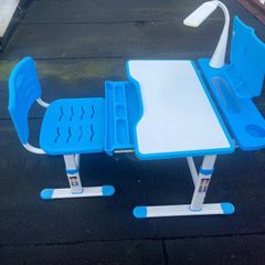 Children Adjustable Study Desk and Chair Set