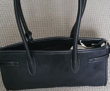 M&S Black Suede Handbag