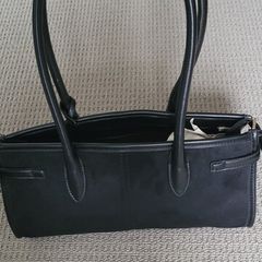 M&S Black Suede Handbag