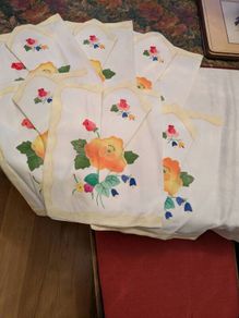 Vintage linen placemats