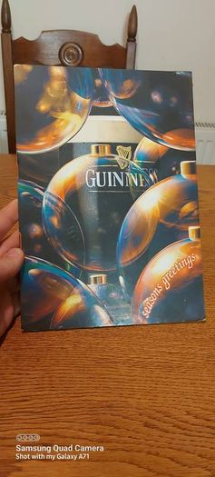 Guinness old vintage show card ,with old advertising,,good condition see pictures for condition,buyer collects or pays postage thank you,,take as is,  hard to come by,collectors item,only going up in value,