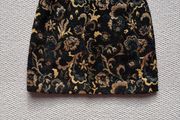 Sezane Malia skirt midnight blue jacquard size 12 BNWT