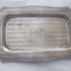 a small antique sterling  silver tray