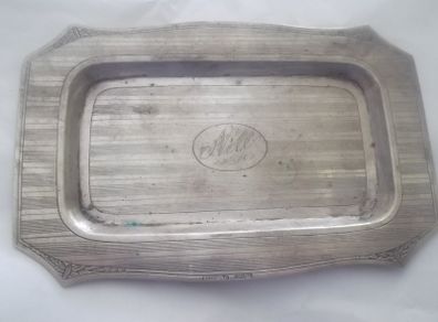 a small antique sterling  silver tray