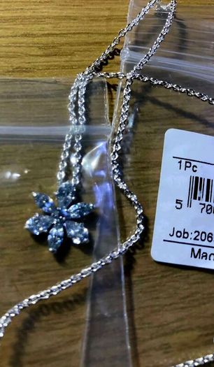 Pandora Sparkling Herbarium Cluster Necklace and Matching Earrings Set