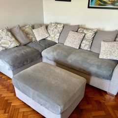 Corner Sofa | Footstool | Pillow Back