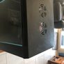 Cams wall mounted 9U cabinet with a variety of cables and connections Image 4