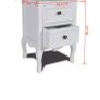 white bedside locker Image 3