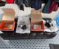 Mk7 Golf Brake caliper with adjusting element for electr. handbrake