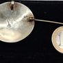Vintage Taxco Mayan Calendar Disc Pendant Pin Brooch Sterling Silver Image 3