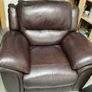 Leather Reclining Sofa & Chair Image 3