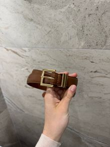 Belt with Gold Buckle