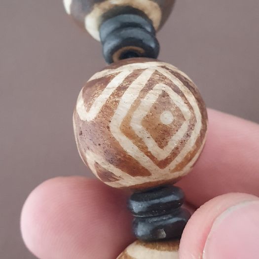 Burmese Antique Pumtek Pyu Beads Necklace 24 inches
