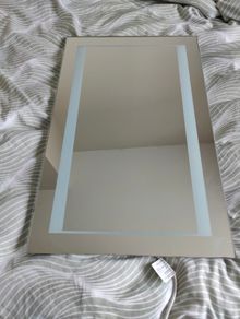 Bathroom mirror with light