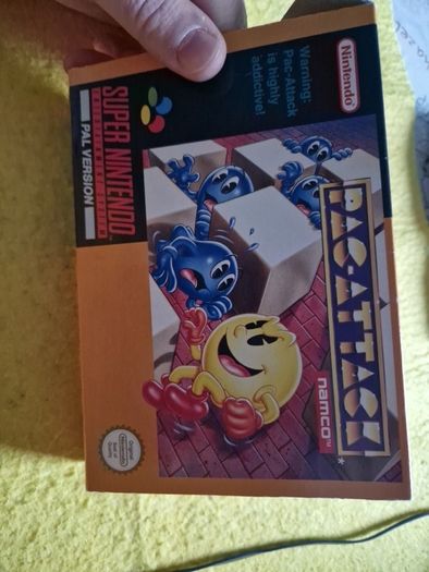 Pac Attack Snes Super Nintendo Arcade Retro Games Original
